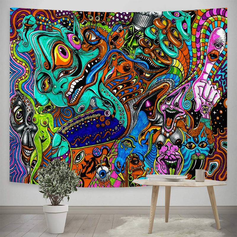 Vibrant Printed Tapestry Stunning Wall Art for Home Decor