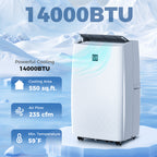 12,000 BTU Portable Air Conditioner with Dehumidifier — Large Room AC