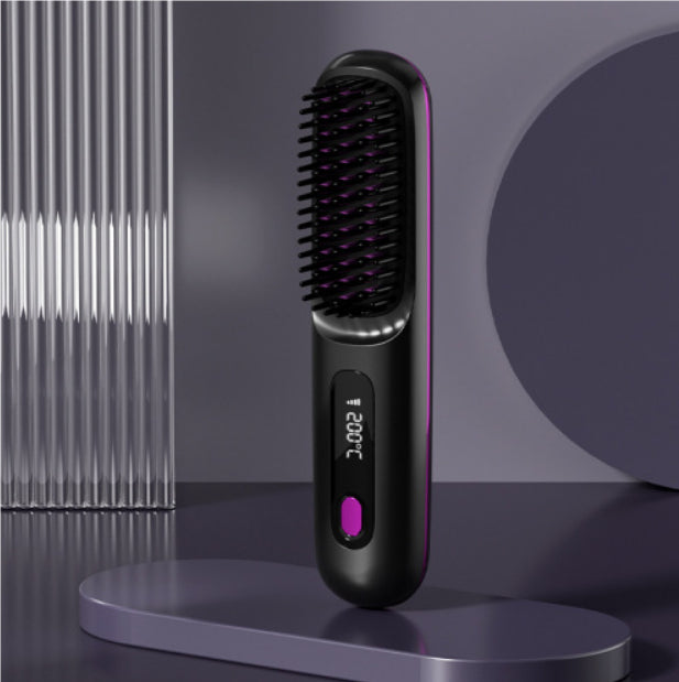 Straight Hair Comb Wireless Hair Straightener Brush Hair Fast