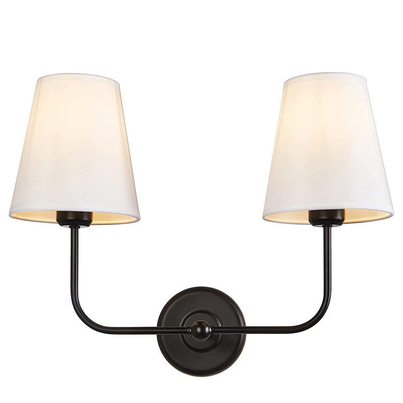 Simple Vintage Corridorwalkway Fabric-shade Wall Lamp