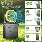 5-in-1 Portable Misting Fan with 10L Water Bucket & Power Bank