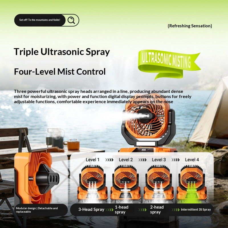 Portable Outdoor Camping Cooling Fan