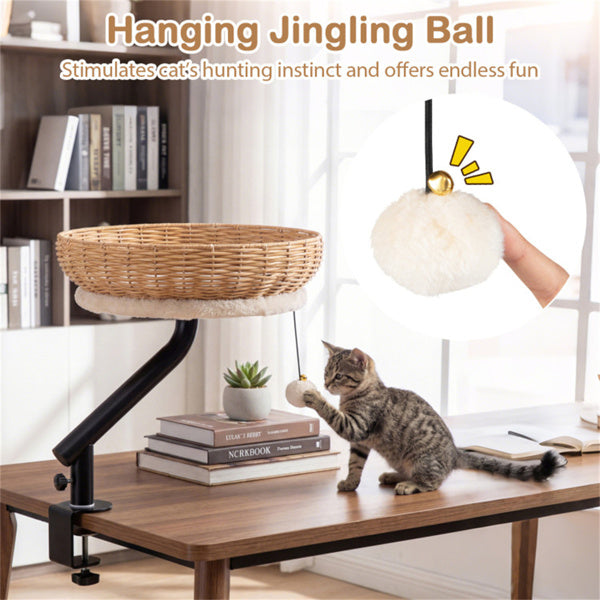 360 Rotatable Desktop Cat Bed Perch