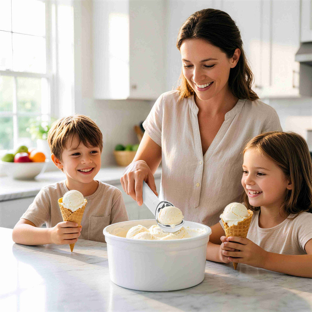 Electric Heated Ice Cream Scoop — Rechargeable, IP66 Waterproof, Heats in 45 Sec