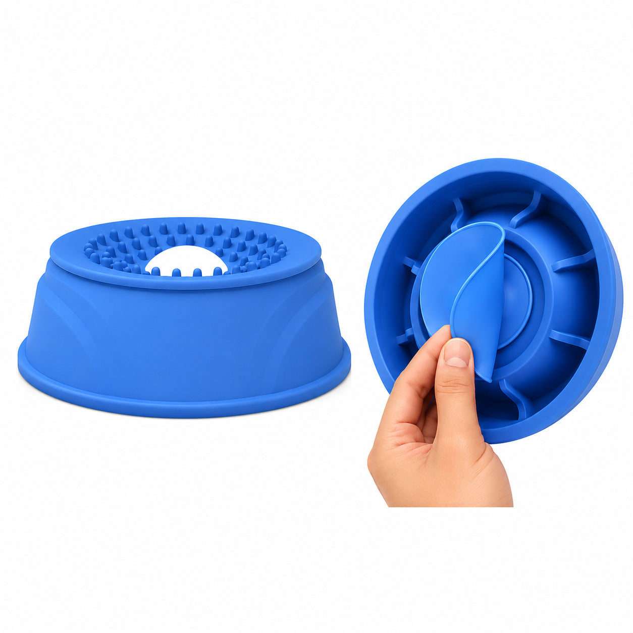 Household Silicone Slow-Feeding Dog Bowl