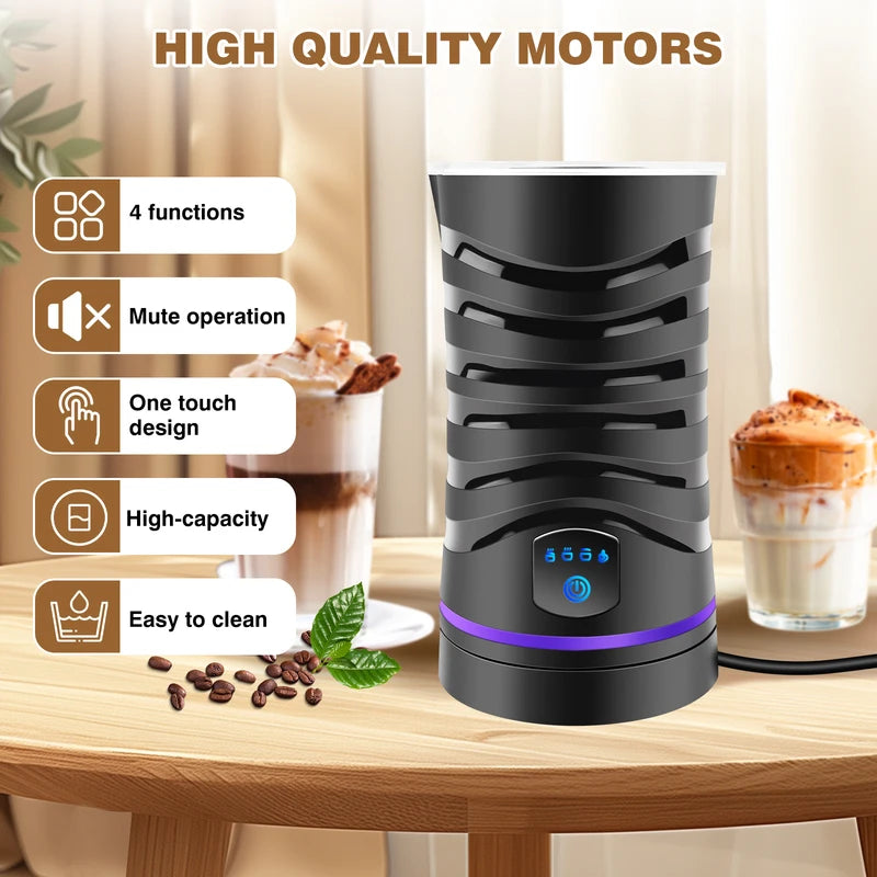 Electric Milk Frother and Steamer — 400W Hot Chocolate Machine
