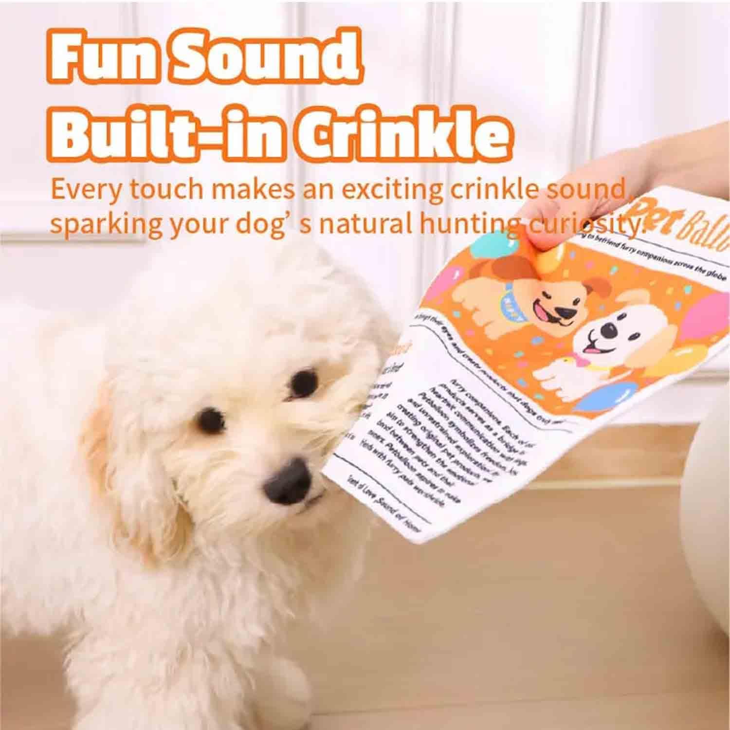 2-Pack Indestructible Newspaper Dog Toy