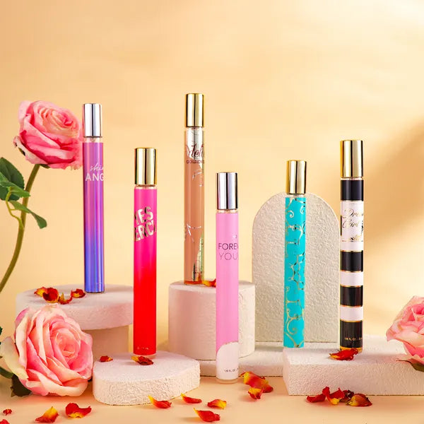 6pcs Women's Eau De Parfum Travel Set - Long-Lasting