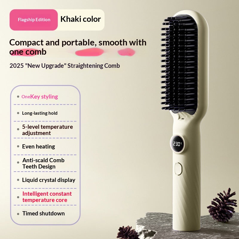 Portable Digital Display Lazy Straightening Comb That Doesnt Damage