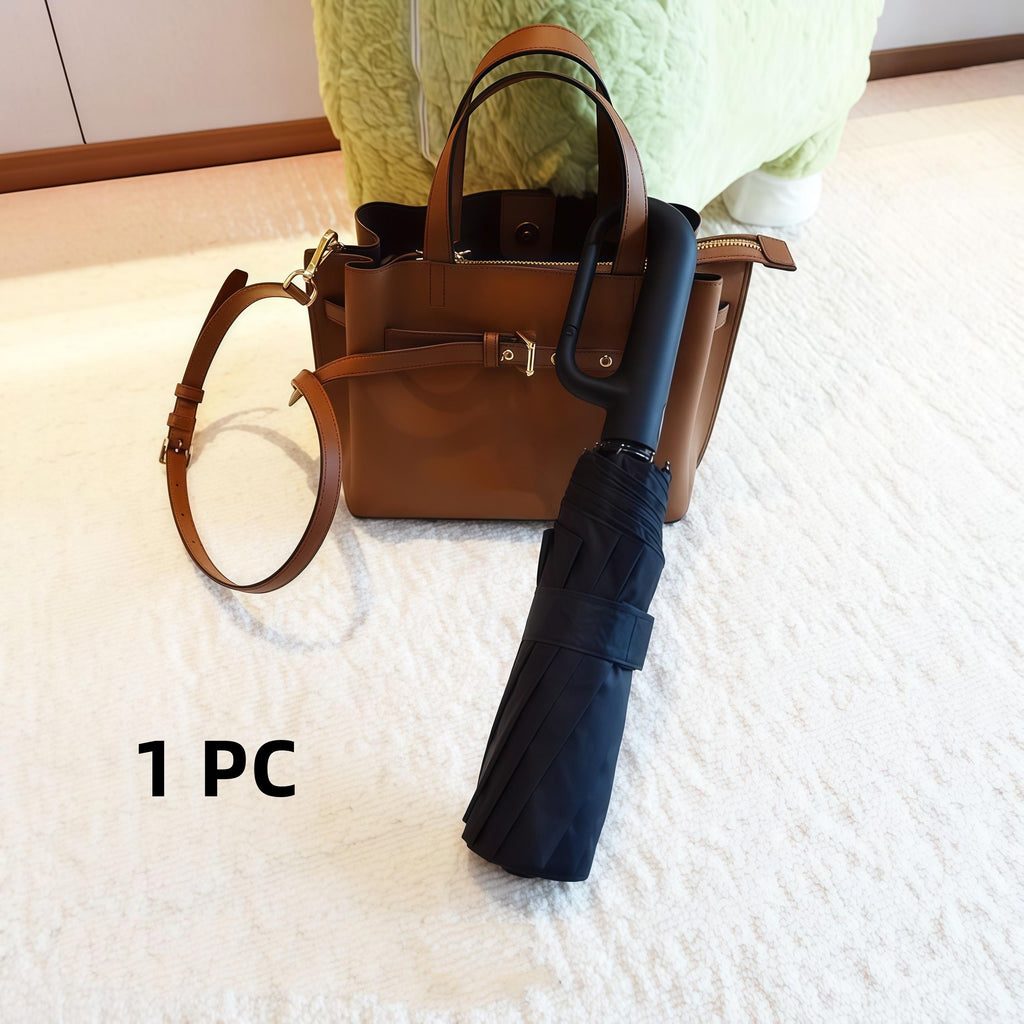 Fully Automatic Travel Umbrella — Windproof 12-Rib, One-Button Open/Close, UV Protection