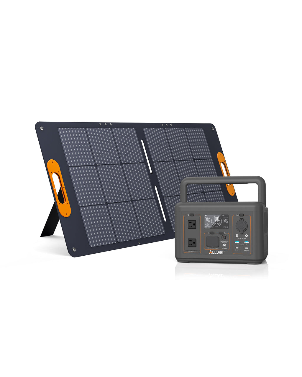 Portable Power Station 500W 512Wh LiFePO4 — 3 AC Outlets, Solar Ready, UPS Function