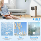 8,000 BTU Portable Air Conditioner for Apartments