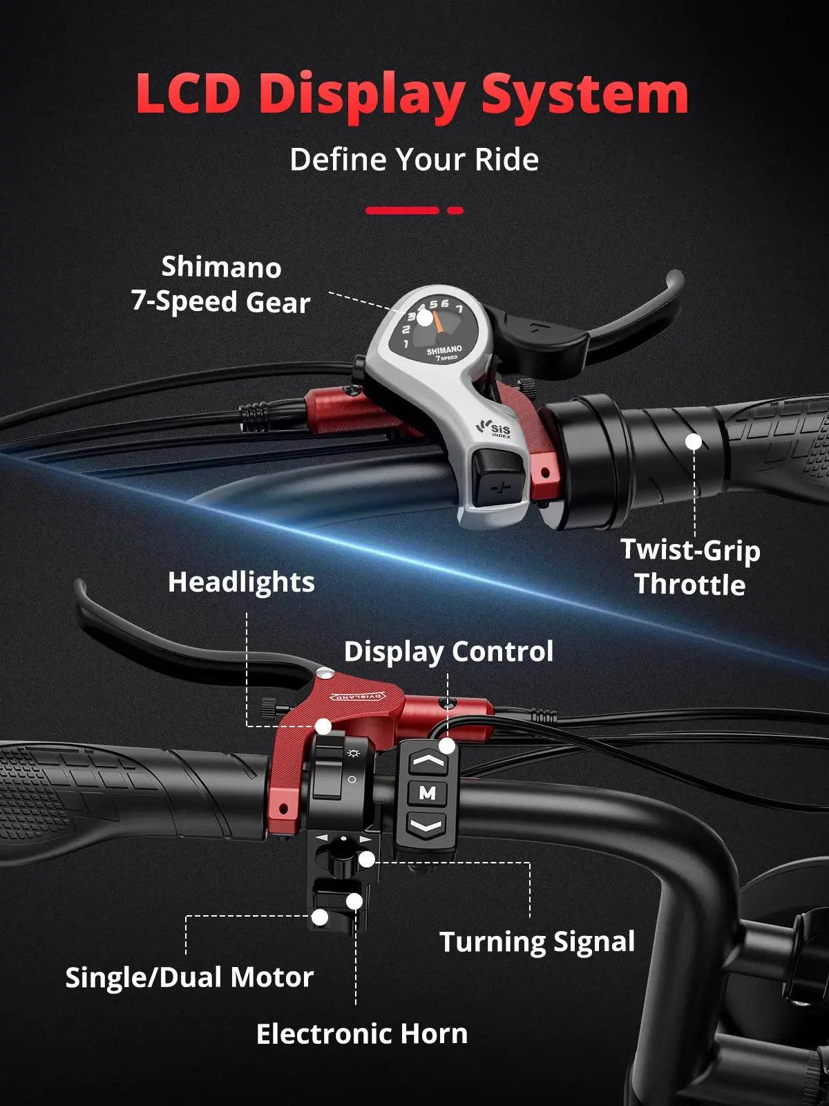 2kW New High Speed 20inch Hydraulic brake Adults Electric Bike With 25AH Dual Motor Electric Motorcycle Bicycle - Soundmali