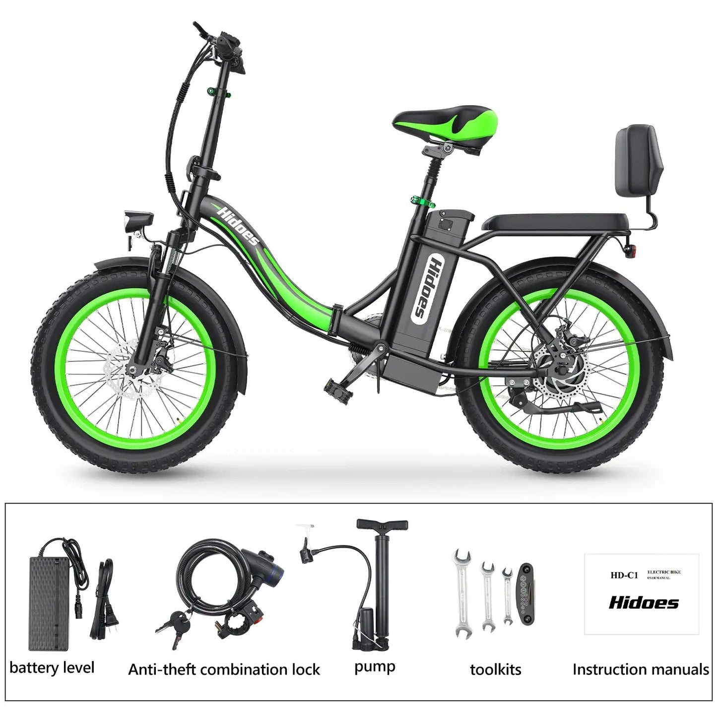 2025 Mini Folding Electric Bike – Hidoes C1 | 750W, 48V, 20” City E-Bike