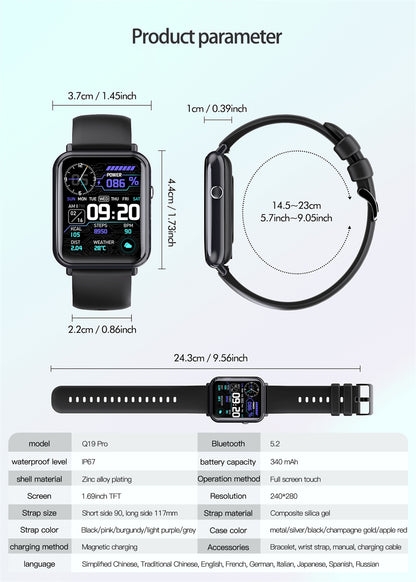 Q19 PRO Smart Waterproof Watch