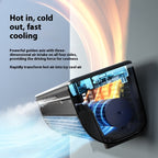 Wall-Mounted Rechargeable Fan with Remote Control