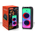 Portable Bluetooth Speaker With Dual 8-Inch Speakers