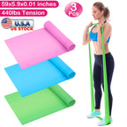 3-Pack Yoga Resistance Bands - TPE Non-Slip Bands for Strength, Recovery & Physical Therapy