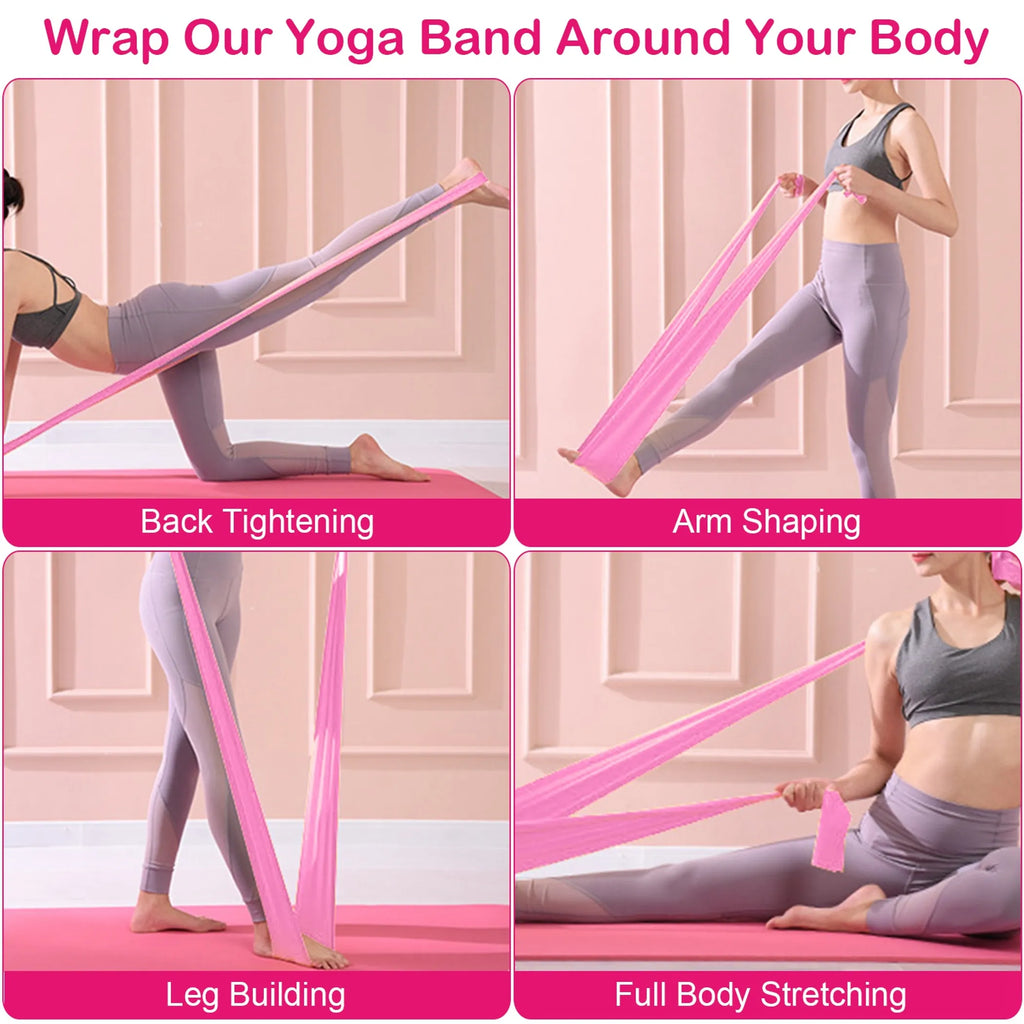 3-Pack Yoga Resistance Bands - TPE Non-Slip Bands for Strength, Recovery & Physical Therapy