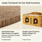 Multi-Style Double-Layer Cat Scratcher House