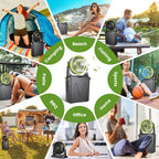 5-in-1 Portable Misting Fan with 10L Water Bucket & Power Bank
