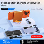 Ultra-thin Aluminum Alloy Magnetic Wireless Charging External Battery Power