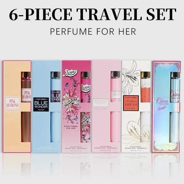 Women's Perfume Discovery Set — 6 Fragrances, 35ml Each, Travel Size Gift Box