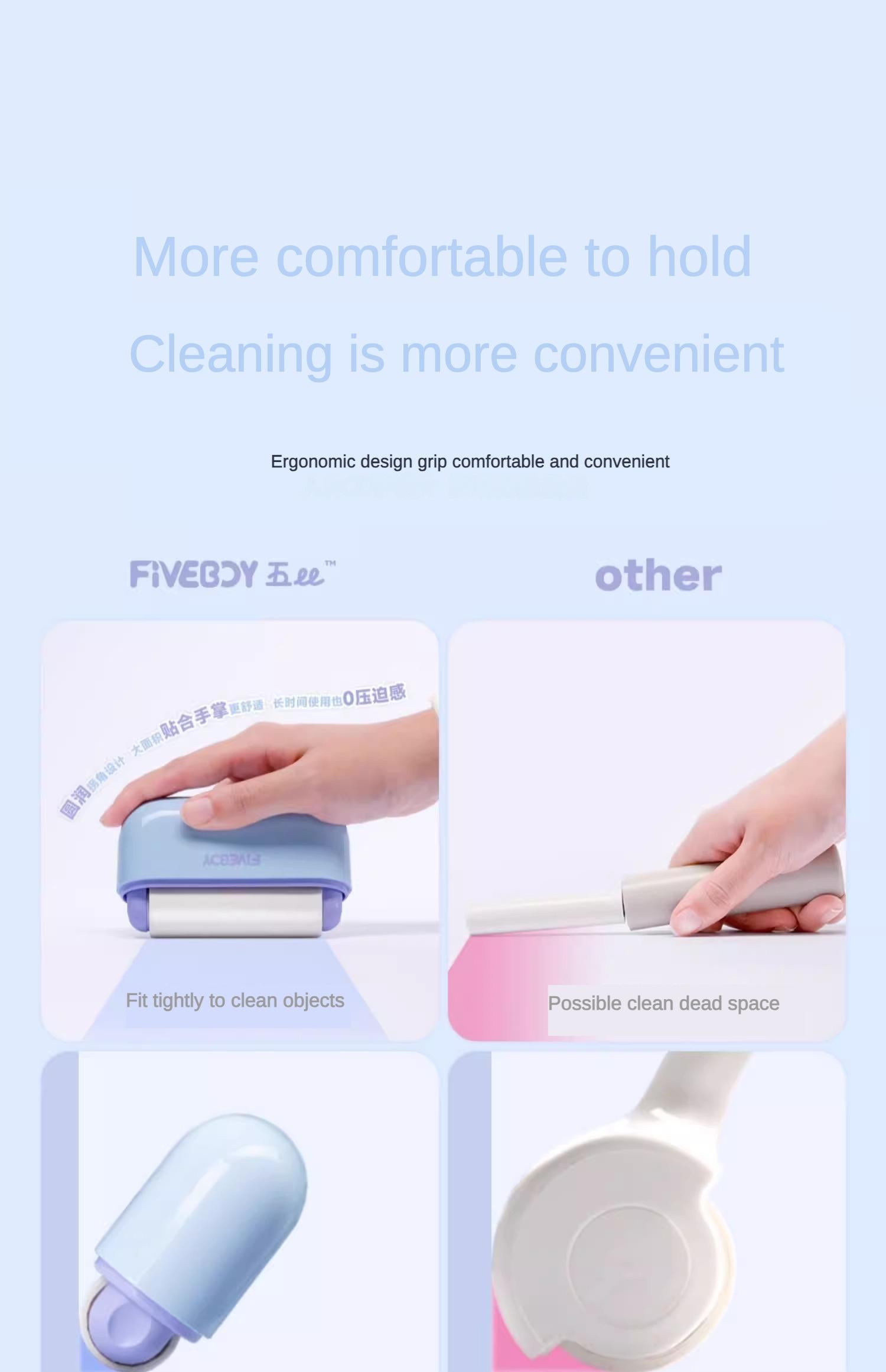 Reusable Pet Hair Remover — Self-Cleaning, No Refills, Works on Furniture & Clothes