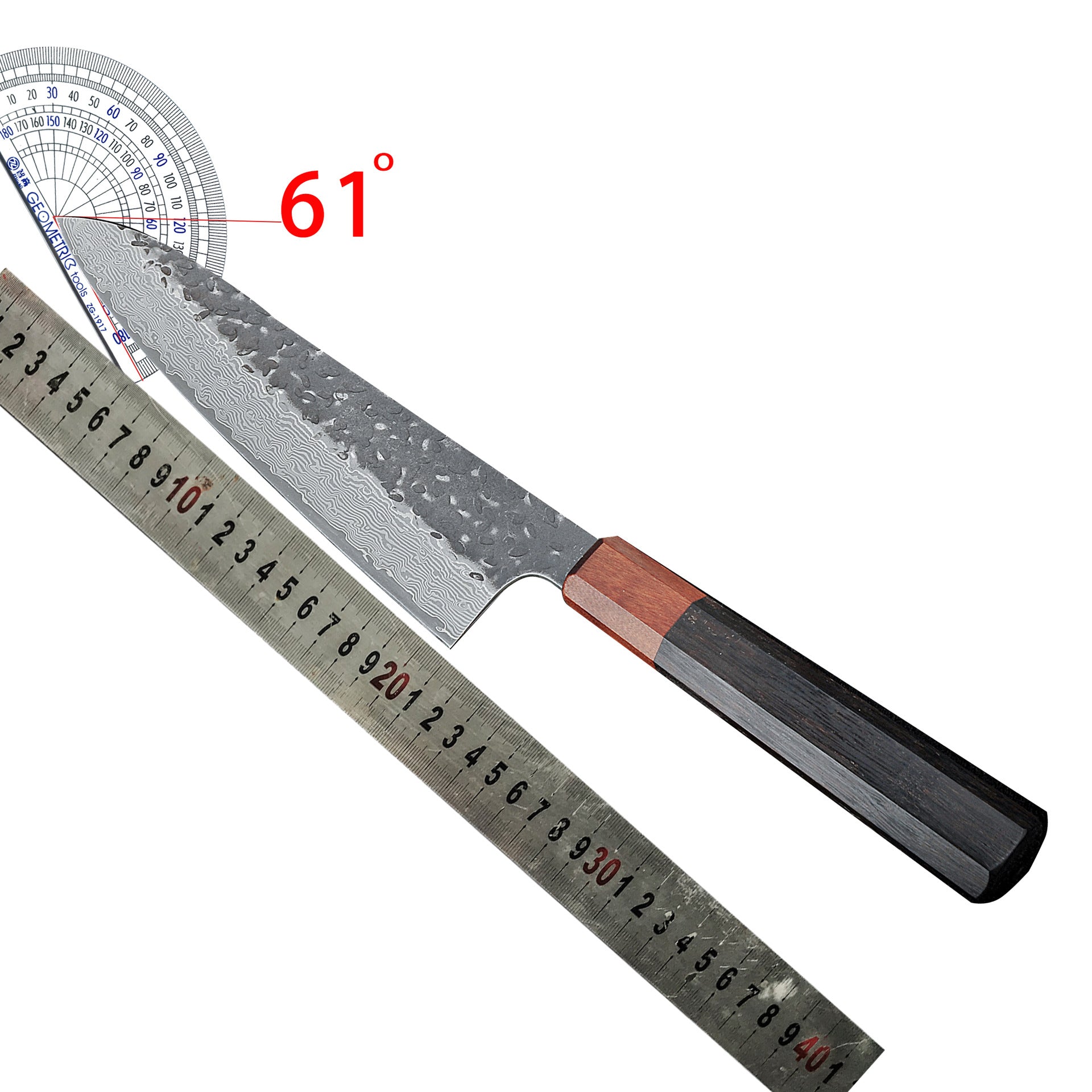 Household Damascus Forged Hammer-Textured Chefs Knife