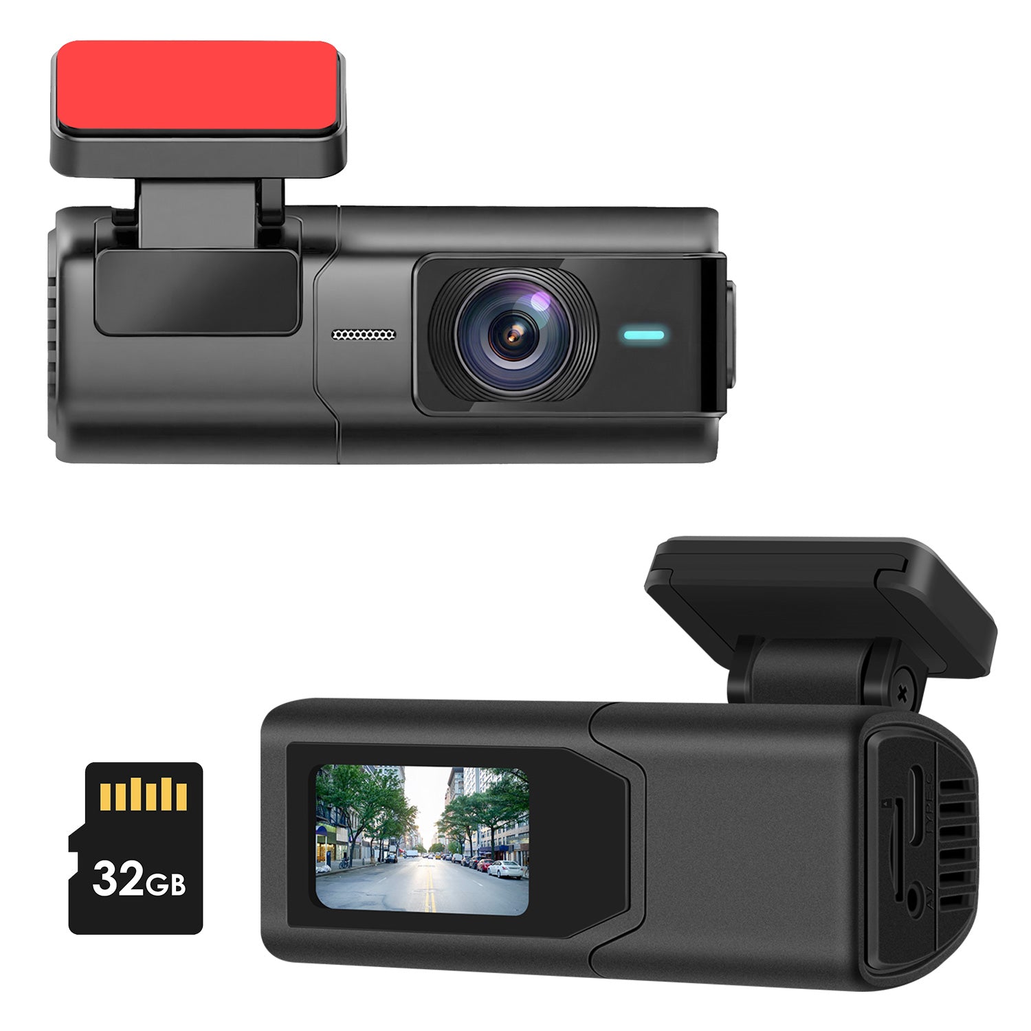 1Pc 2K HD Front Dash Cam For Car