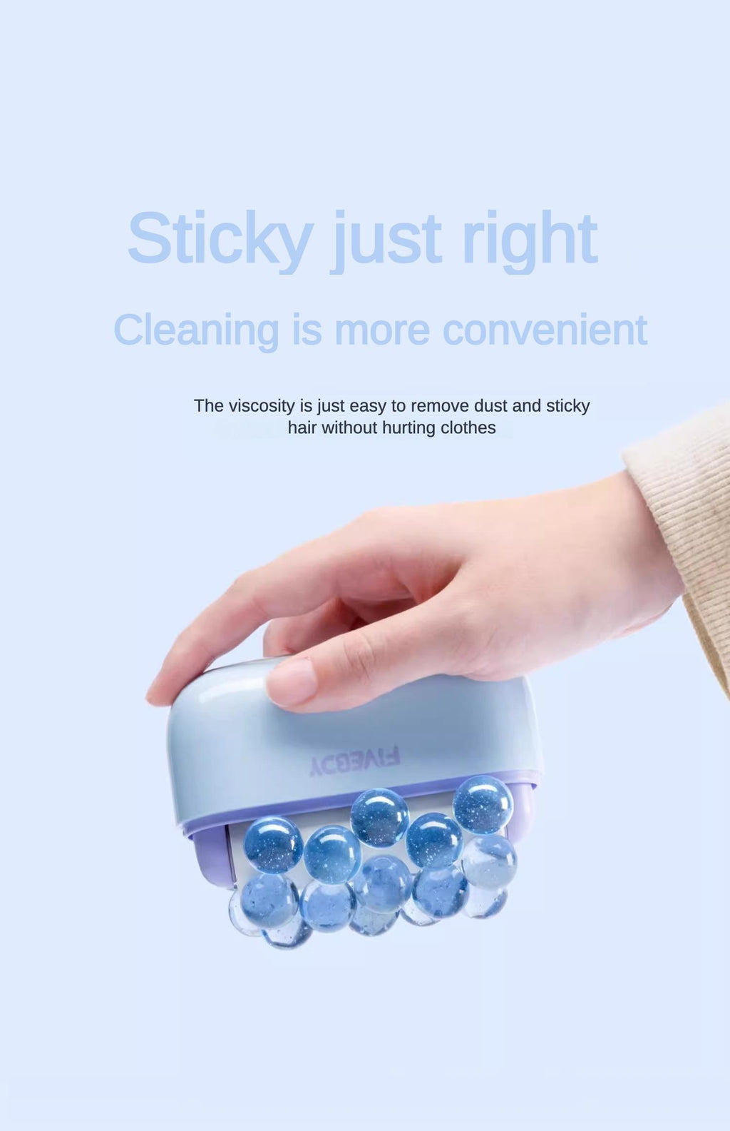 Reusable Pet Hair Remover — Self-Cleaning, No Refills, Works on Furniture & Clothes