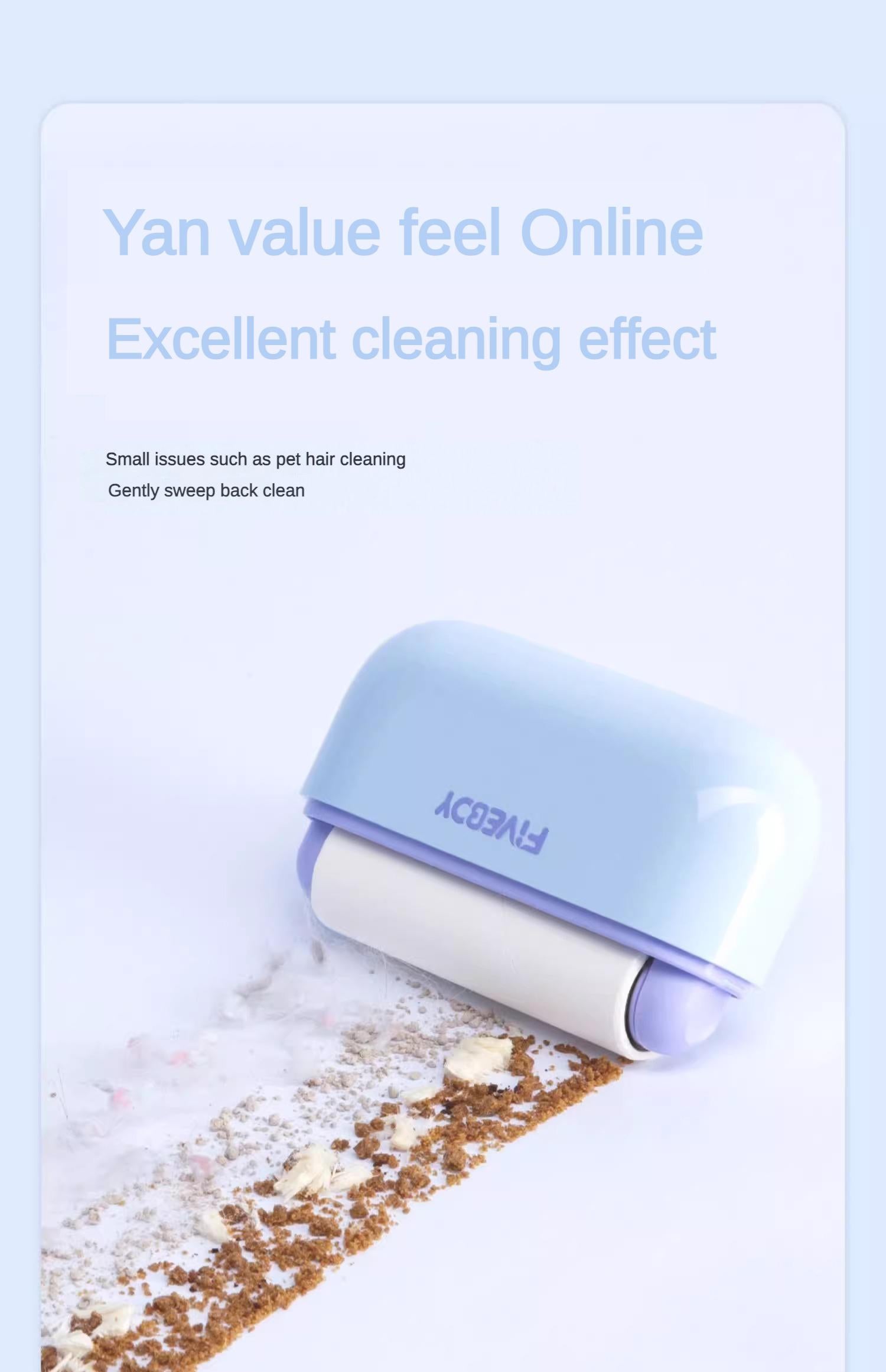 Reusable Pet Hair Remover — Self-Cleaning, No Refills, Works on Furniture & Clothes