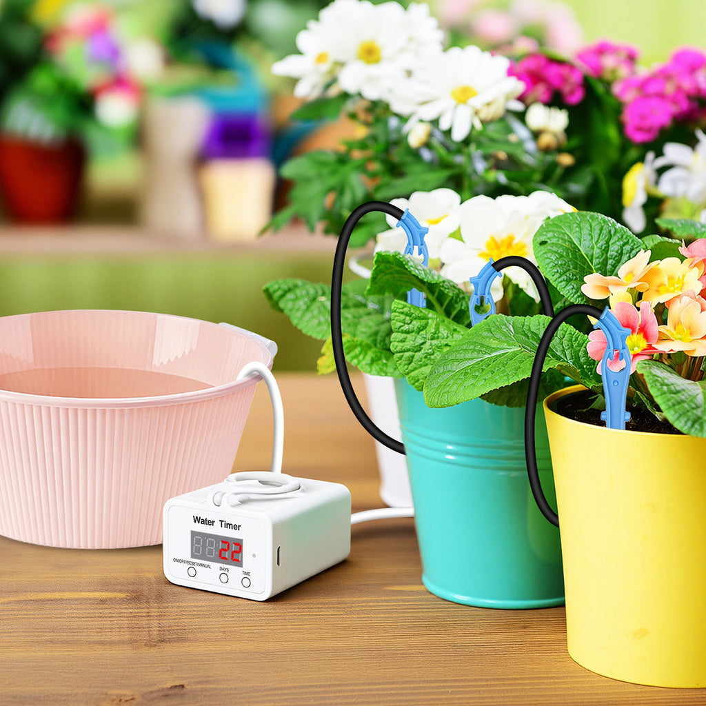 Automatic Indoor Plant Watering Device — Self-Drip Spikes, Adjustable Flow, Vacation Proof