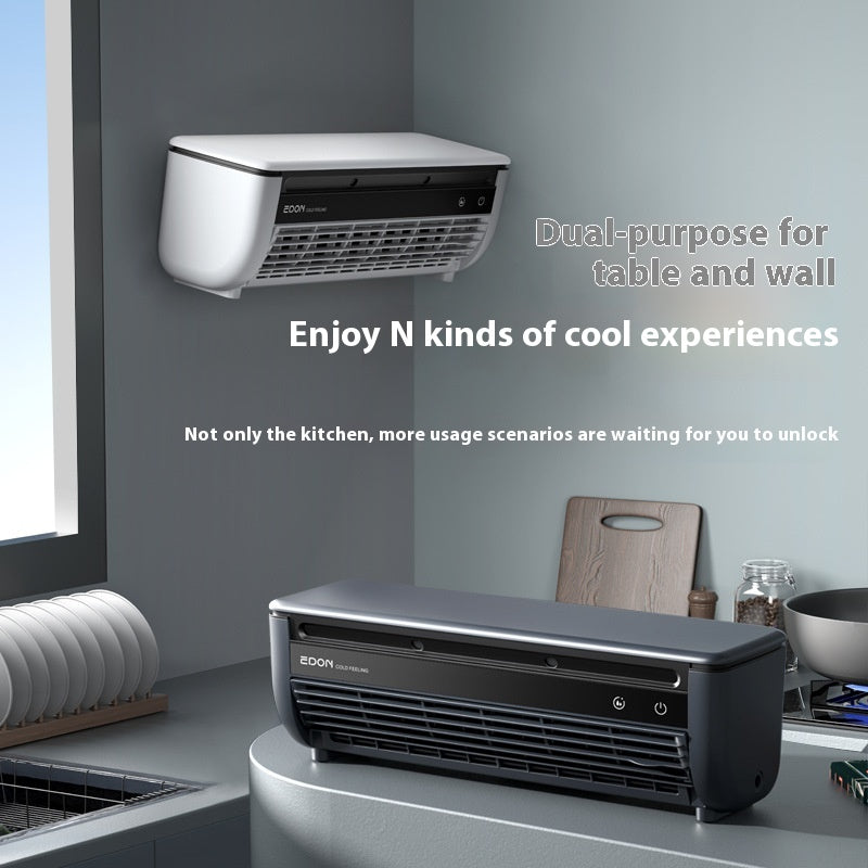 Wall-Mounted Rechargeable Fan with Remote Control