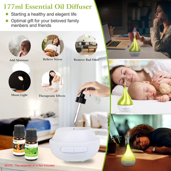 Cool Mist Ultrasonic Humidifier & Aroma Diffuser