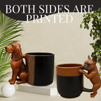 3D Dachshund Mug — Handmade Ceramic, 11oz, Unique Dog Lover Coffee Mug
