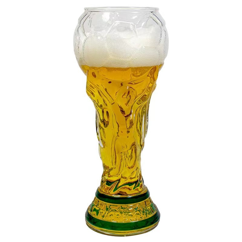 Creative World Cup Football Jules Rimet Trophy Glass Beer Mug
