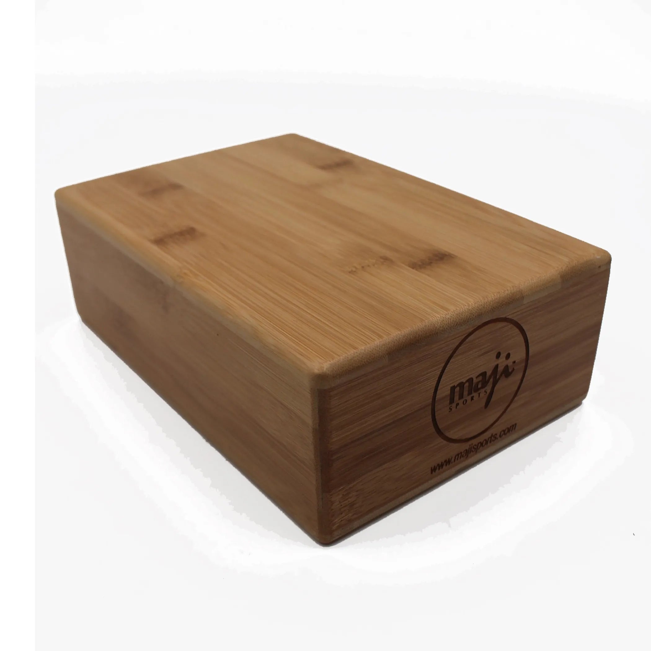Carbonized Bamboo & Cork Yoga Block - Eco-Friendly Pilates Support Block
