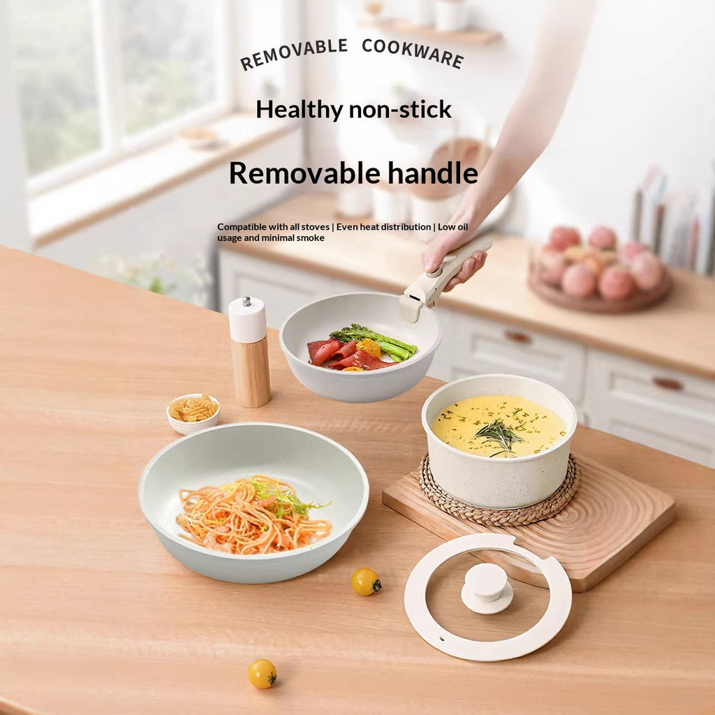 Newest Household Non-stick Cast-iron Frying Pan Set