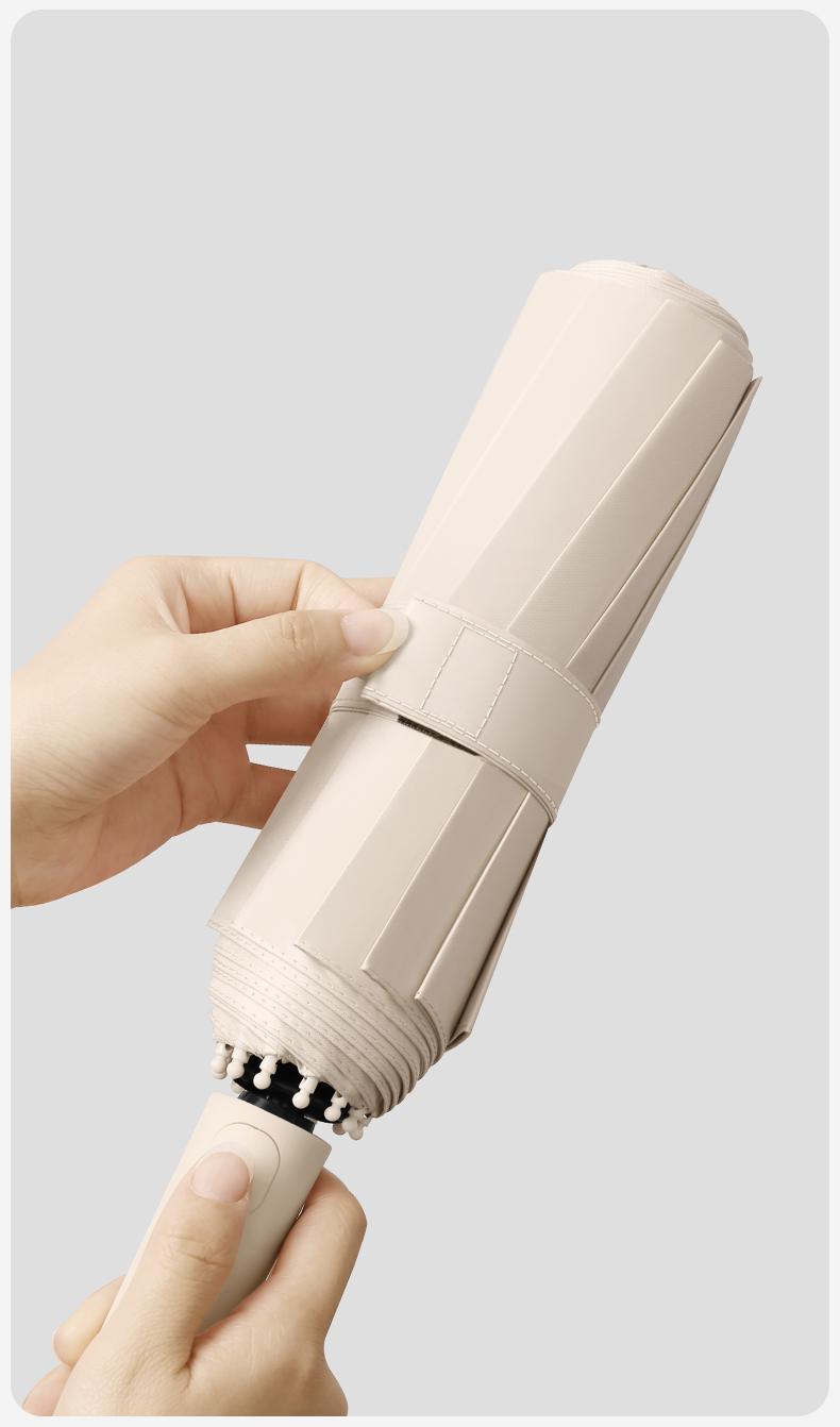 Fully Automatic Travel Umbrella — Windproof 12-Rib, One-Button Open/Close, UV Protection