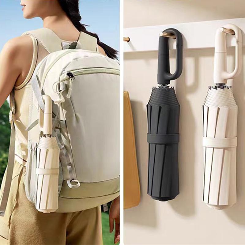 Fully Automatic Travel Umbrella — Windproof 12-Rib, One-Button Open/Close, UV Protection