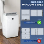 12,000 BTU Portable Air Conditioner with Dehumidifier — Large Room AC