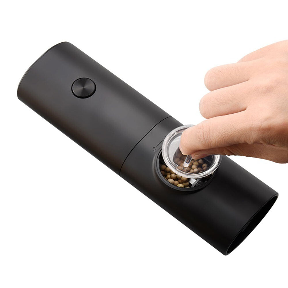 2x Electric Salt And Pepper Grinder LED Auto Mill