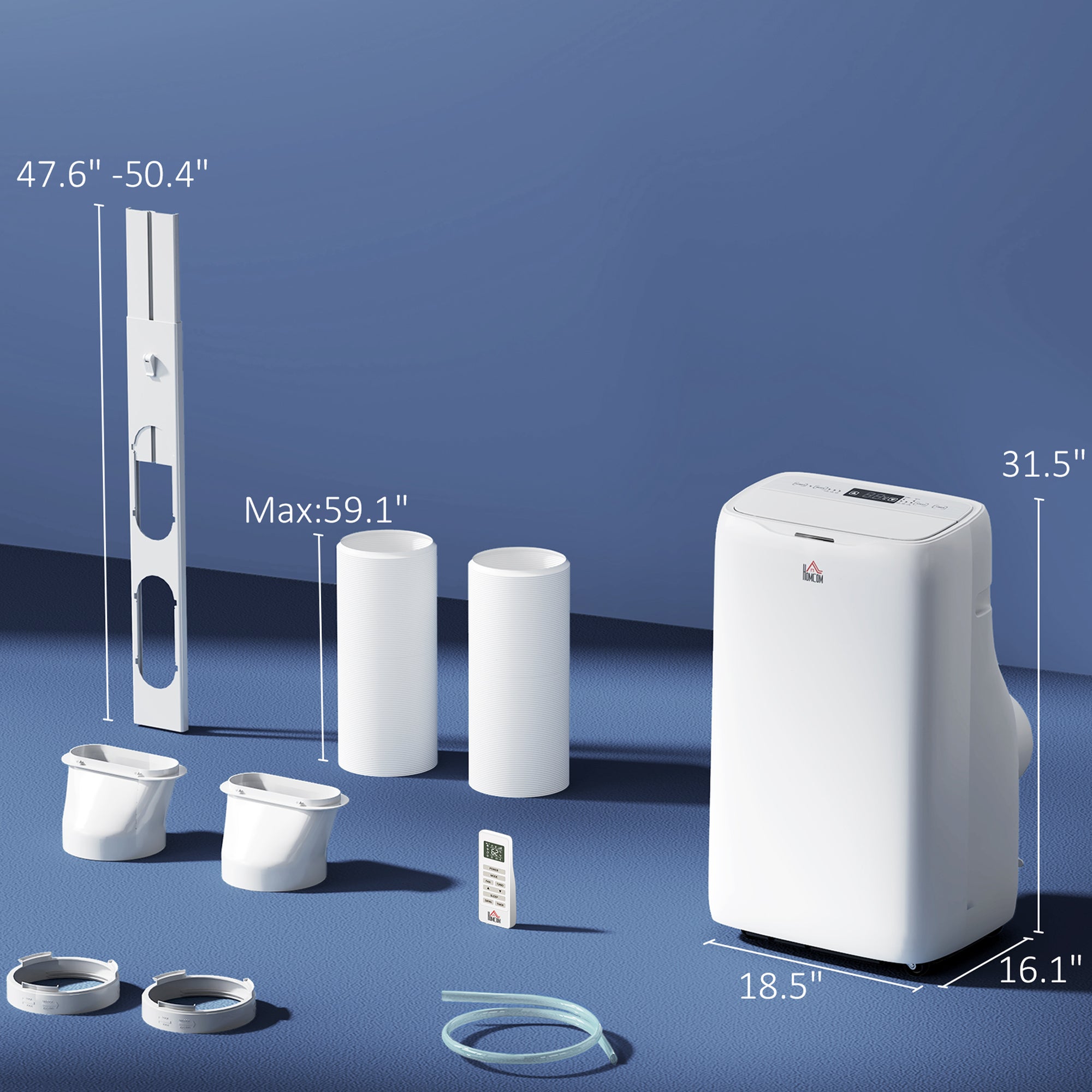 14,000 BTU Dual-Hose Inverter Portable Air Conditioner
