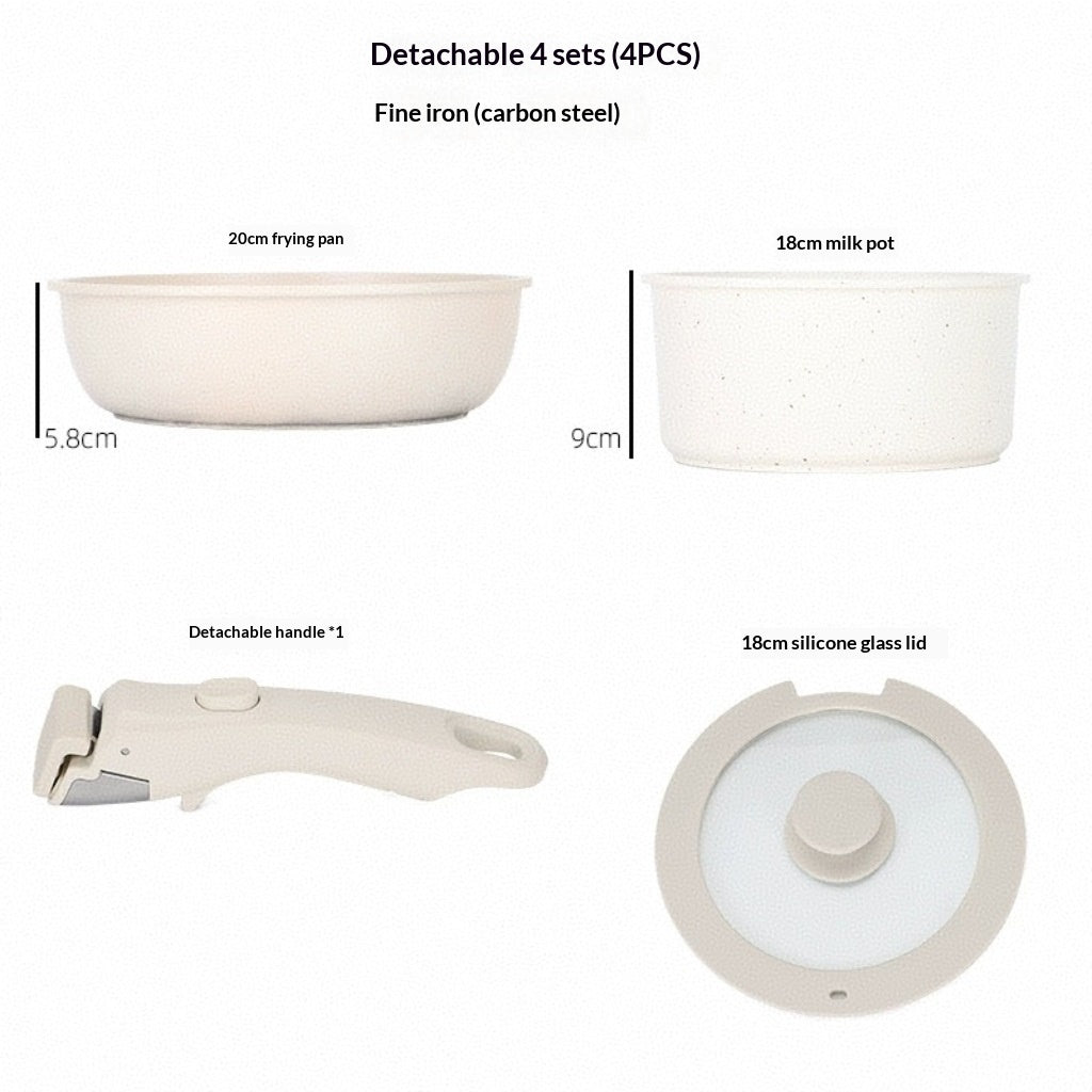 Newest Household Non-stick Cast-iron Frying Pan Set