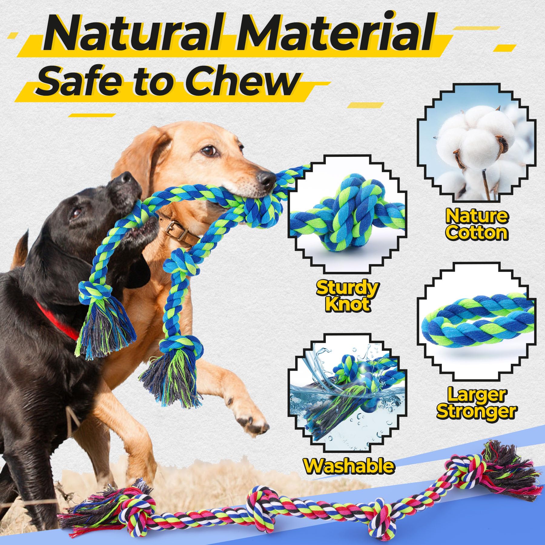 Tough Dog Rope Toys For Aggressive Chewers