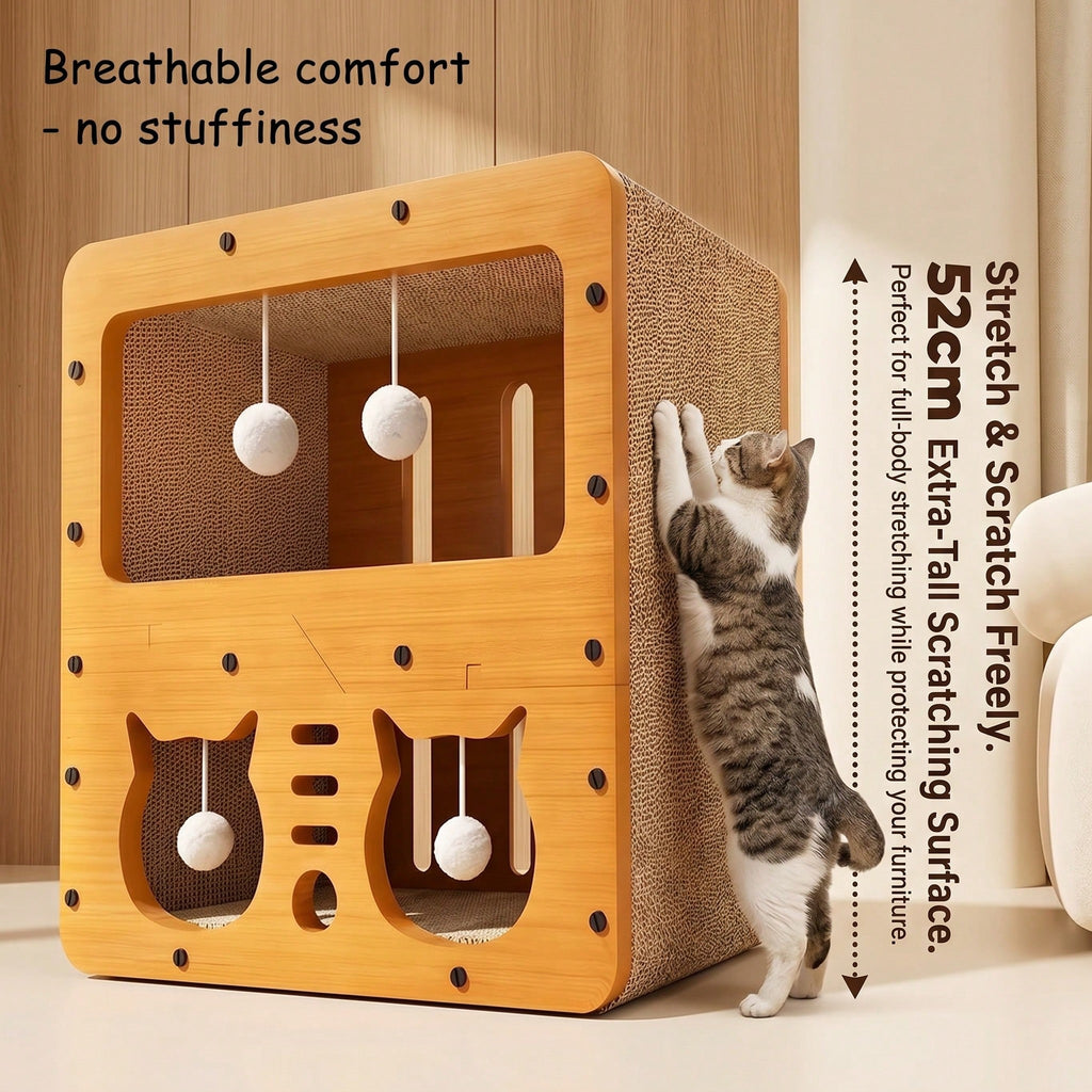 2 Styles Double Layer Cat Scratcher House