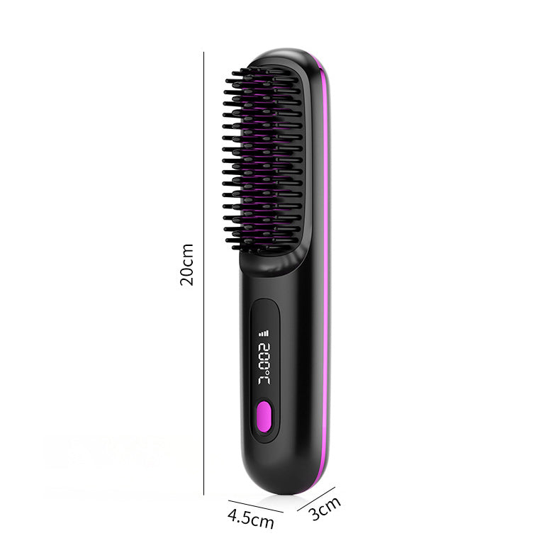 Straight Hair Comb Wireless Hair Straightener Brush Hair Fast