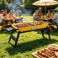 Foldable BBQ Charcoal Barbecue Grill Steel Stainless Garden Picnic