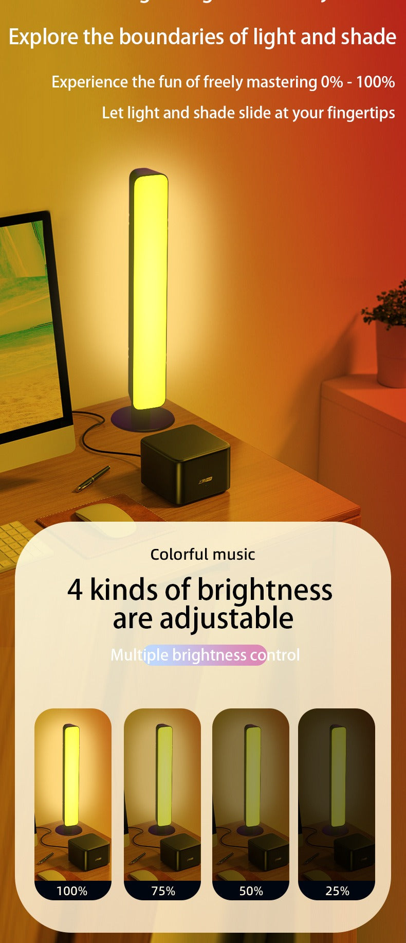 Bedroom Atmosphere Light Gaming Computer Pickup Atmosphere Lamp Desktop